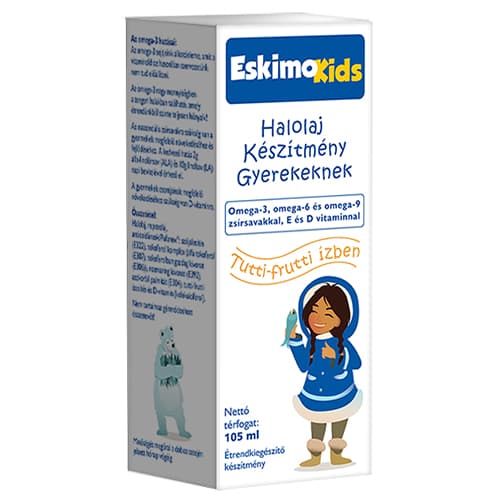 Eskimo Kids fish oil for kids in tutti-fruit flavour 105 ml