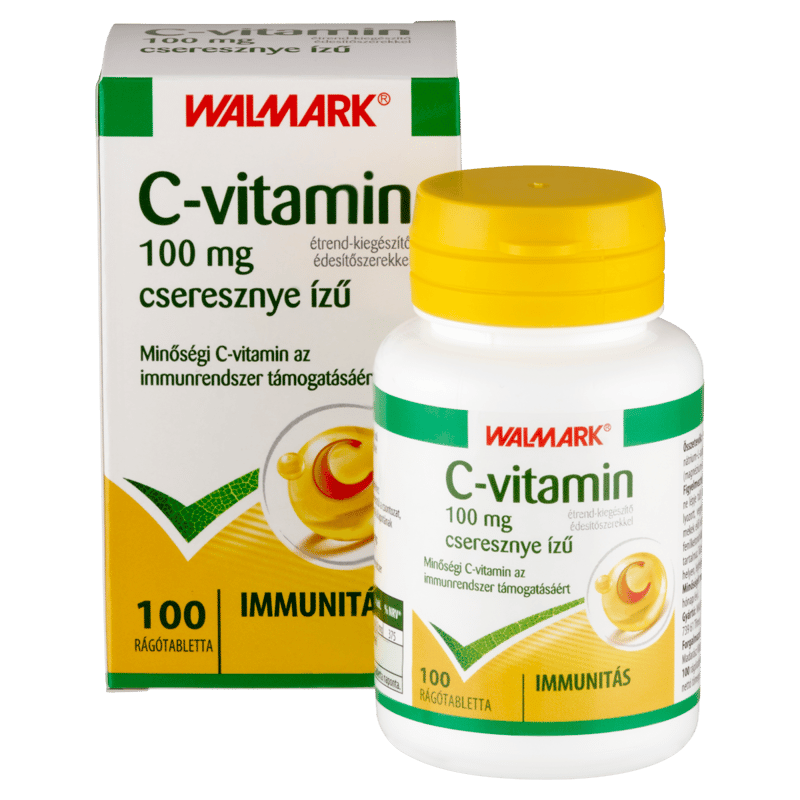 Walmark C-vitamin 100 mg cseresznye ízű rágótabletta 100 db