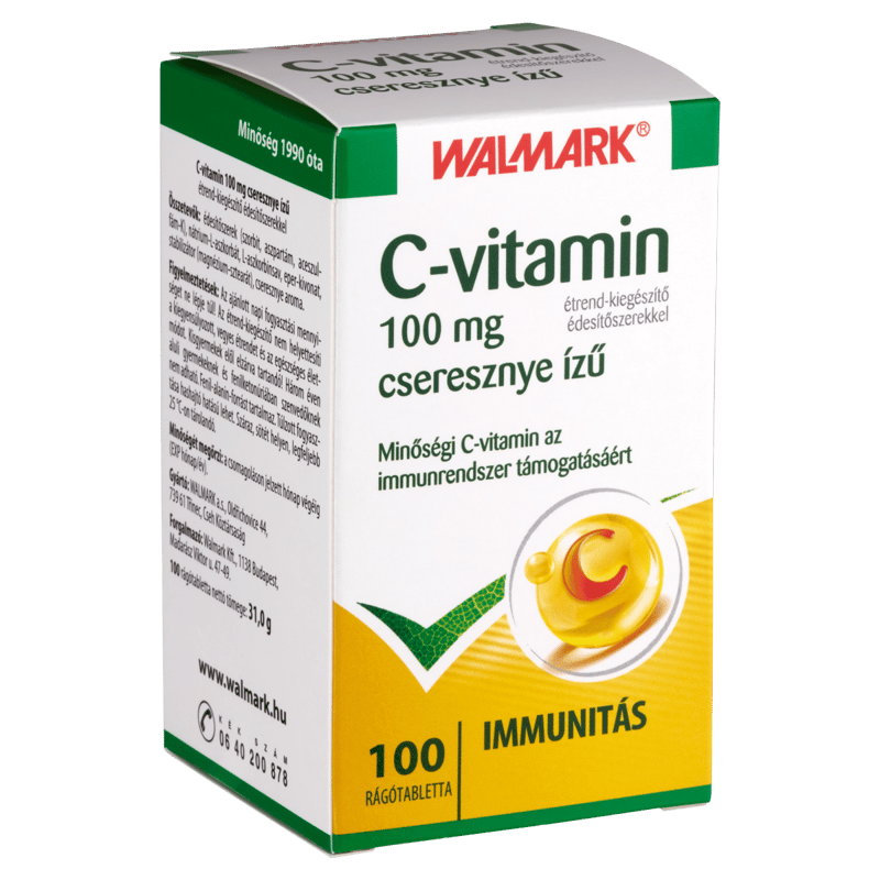 Walmark Vitamin C 100 mg cherry flavoured chewable tablet 100x
