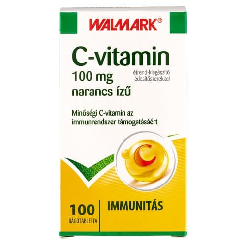 Walmark Vitamin C 100 mg orange flavoured chewable tablets 100x