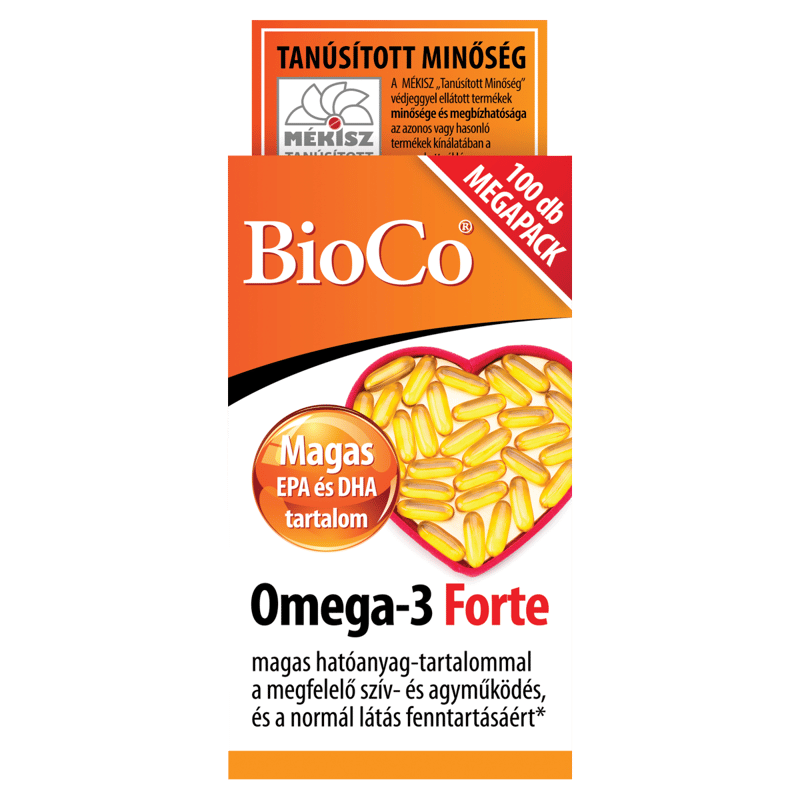 BioCo Omega-3 Forte lágyzselatin étrend-kiegészítő kapszula 100 db