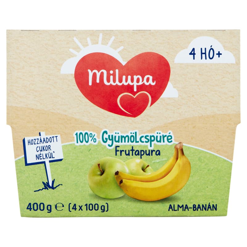 Milupa Frutapura apple, banana 4 months +
