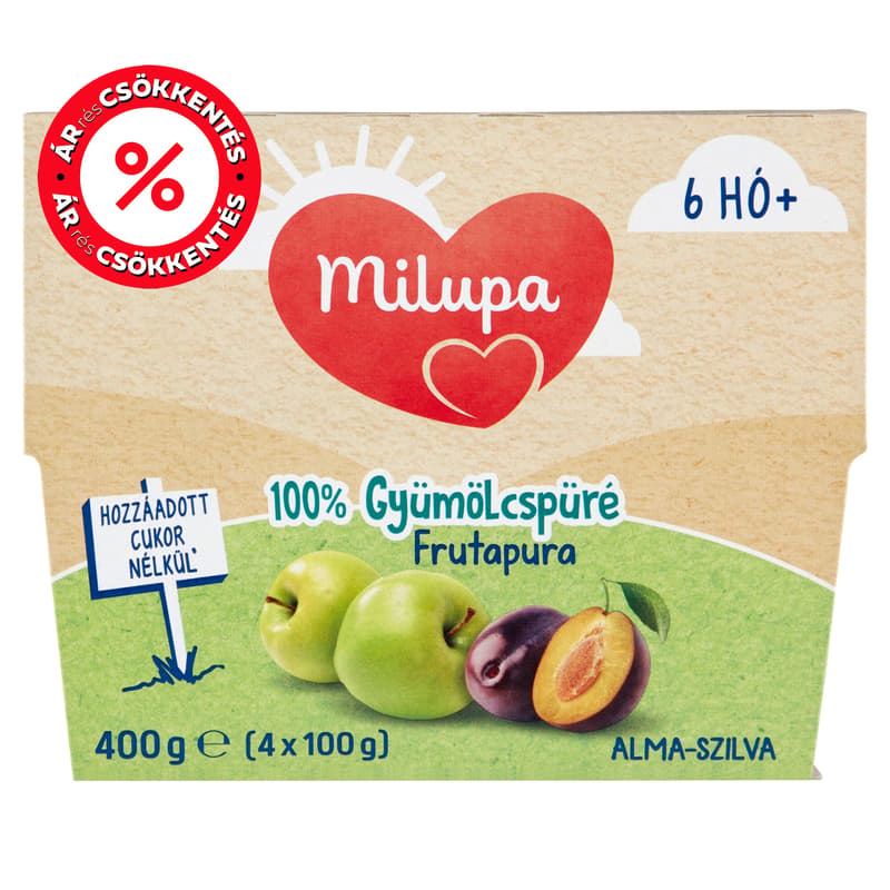 Milupa Frutapura apple, plum 6 months +