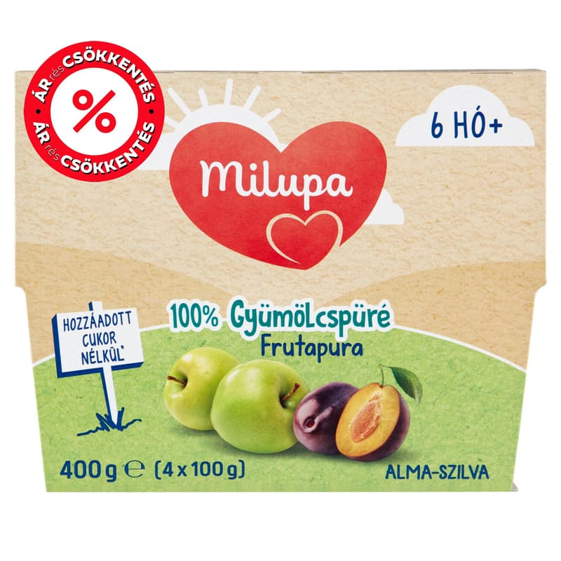 Milupa Frutapura apple, plum 6 months +