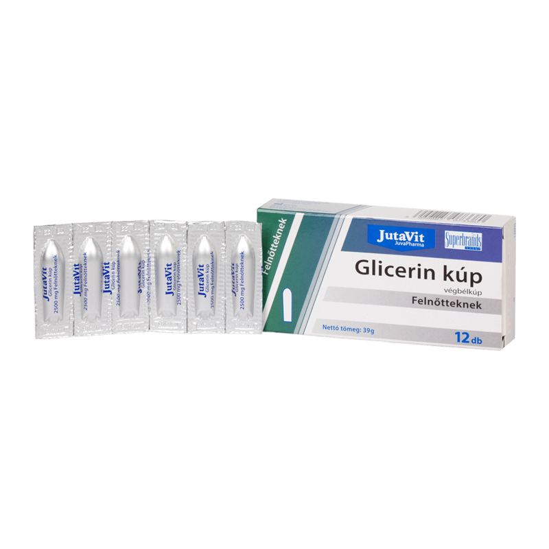 JutaVit Glycerin rectal suppository for adults 12x