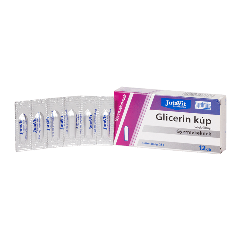 JutaVit Glycerin rectal suppository for children 12x