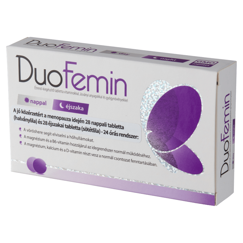 DuoFemin dietary supplement tablets with vitamins, minerals and herbs 28x+28x