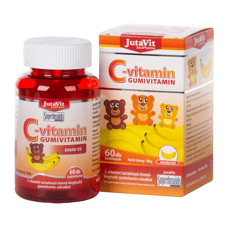 JutaVit vitamin C gum vitamin 300 mg 60x