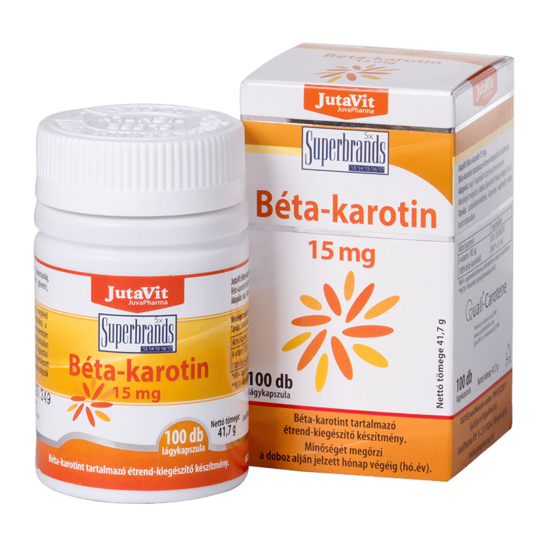 JutaVit Beta-carotene 15 mg capsules 100x