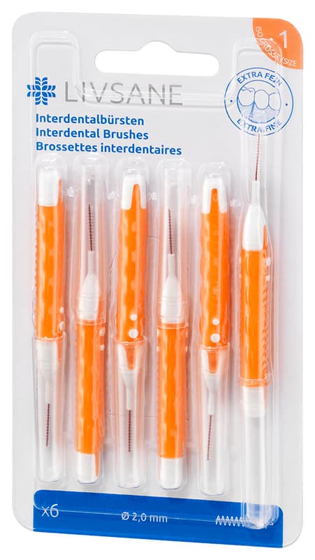 Livsane Toothbrush extra fine 6x