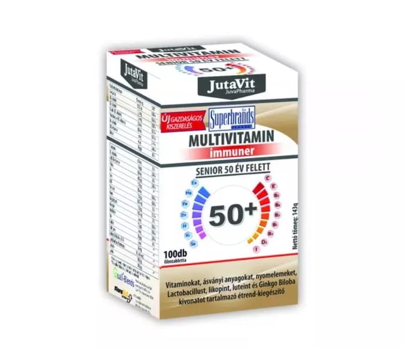 Jutavit Multivitamin Senior 50+ tabletta 100 db