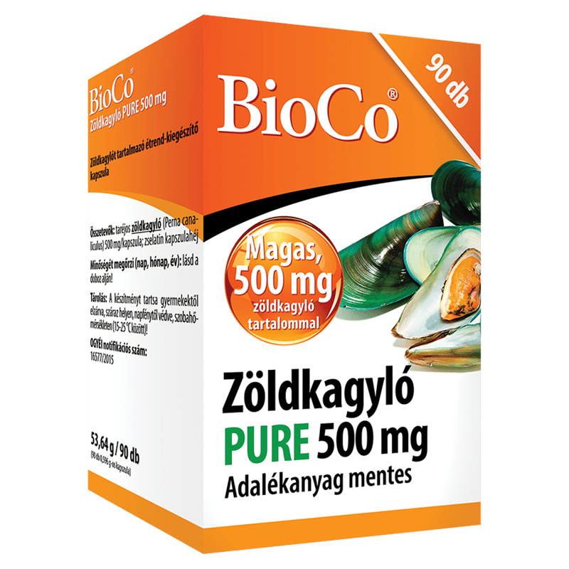 BioCo Zöldkagyló Pure 500 mg kapszula 90 db
