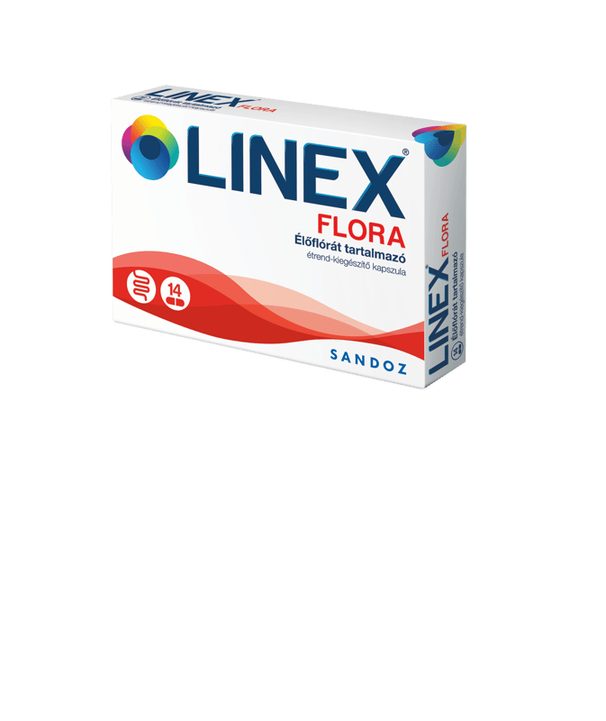 Linex Flora élőflórát tartalmazó étrend-kiegészítő kapszula 14 db