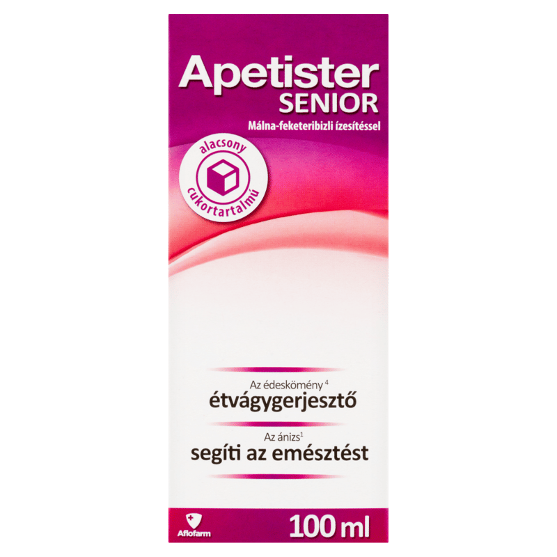 Apetister Senior oldat málna-feketeribizli 100ml