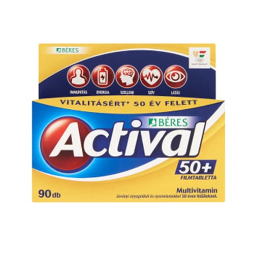 Actival 50+ film-coated tablets 90x