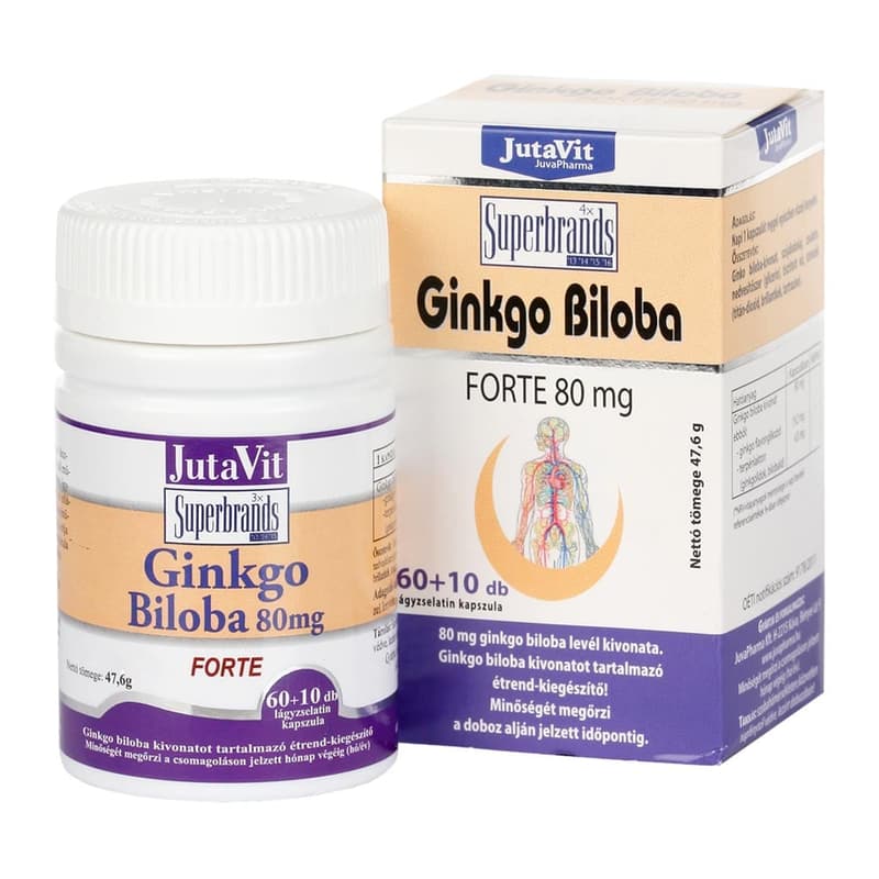 JutaVit Ginkgo Biloba Forte 80 mg tablets 70x