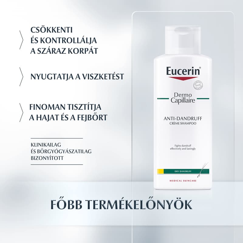 Eucerin DermoCapillaire Korpásodás elleni sampon száraz korpára 250ml