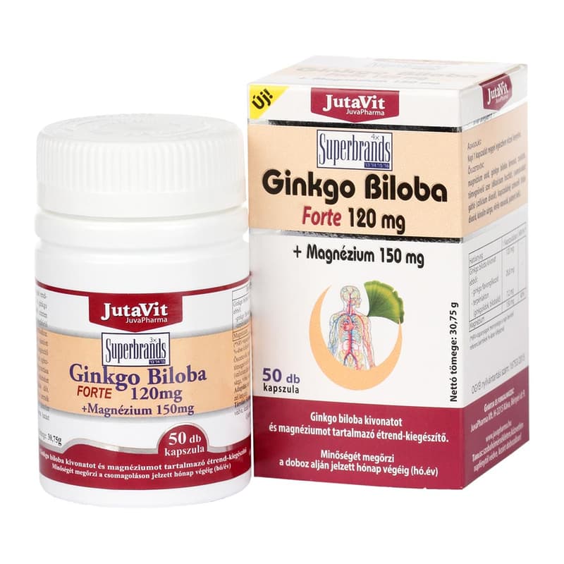 JutaVit Ginkgo Biloba Forte 120 mg + Mg 150 mg tablets 50x