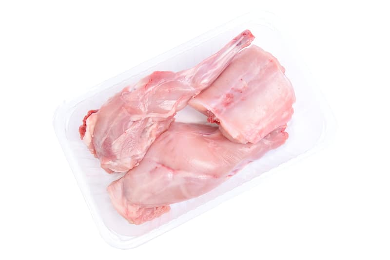 Fresh Rabbit Chopped Up