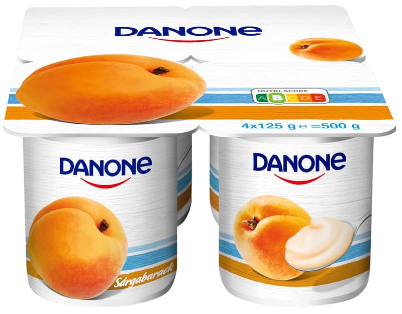 Danone yogurt peach