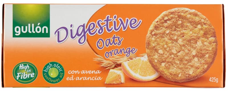 Gullón Digestive Whole Biscuit with Oats and Orange