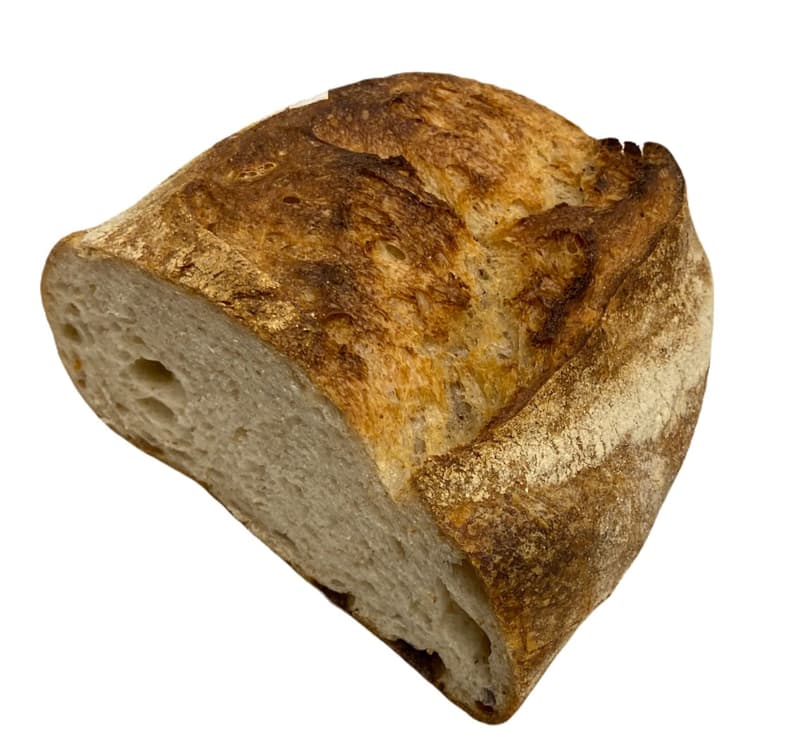 Marmorstein Handmade White Peasant Bread, Cut