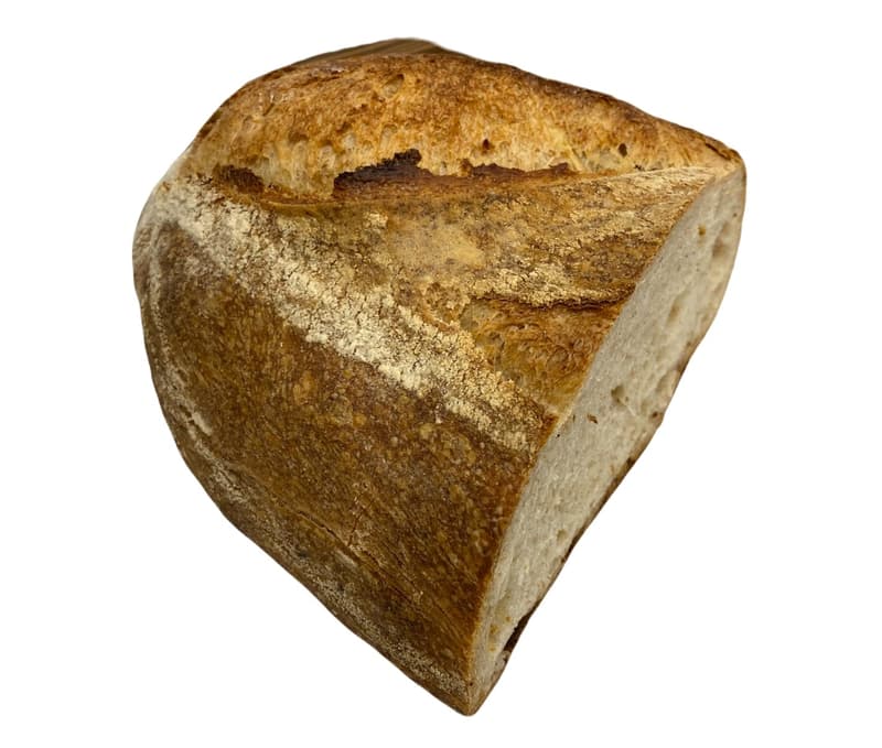 Marmorstein Handmade White Peasant Bread, Cut