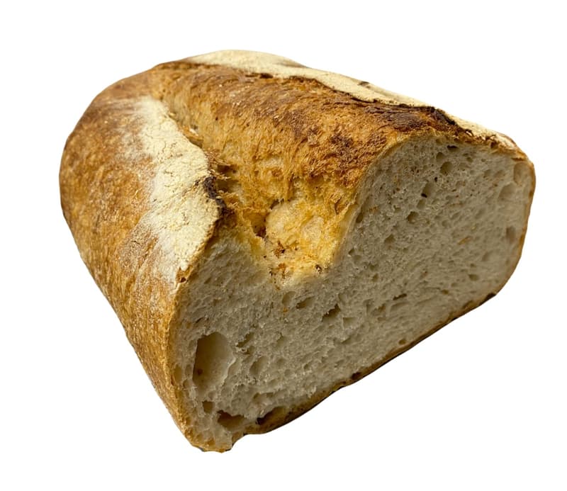 Panificio il Basilico Handmade 103 Years Old Leaven Gundel Bread, Cut