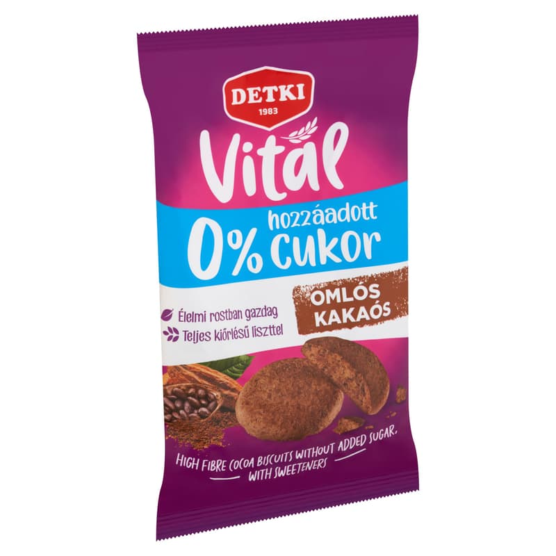 Detki Sweet Cocoa Biscuits without Added Sugar, with Sweeteners 180 g