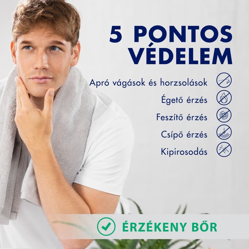 Gillette Series Nyugtató Hatású Borotvazselé Aloe Verával, 200 ml