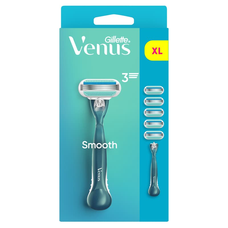 Gillette Venus Smooth Női Borotva 5 db Borotvabetéttel