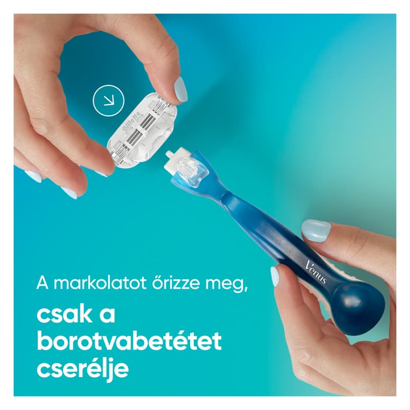 Gillette Venus Smooth Női Borotva 5 db Borotvabetéttel