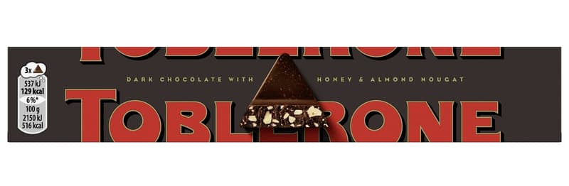 Toblerone Swiss Dark Chocolate with Honey & Almond Nougat
