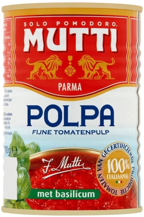 Mutti basil chopped tomatoes