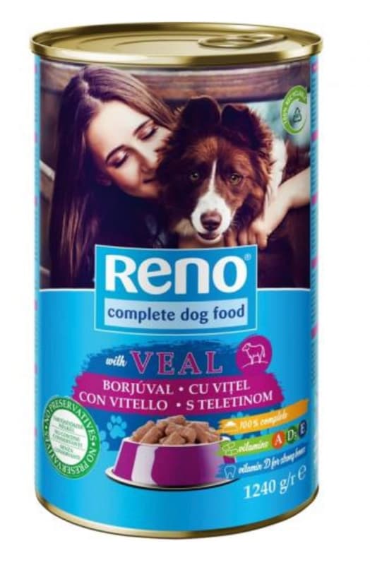 Reno dog can with veal