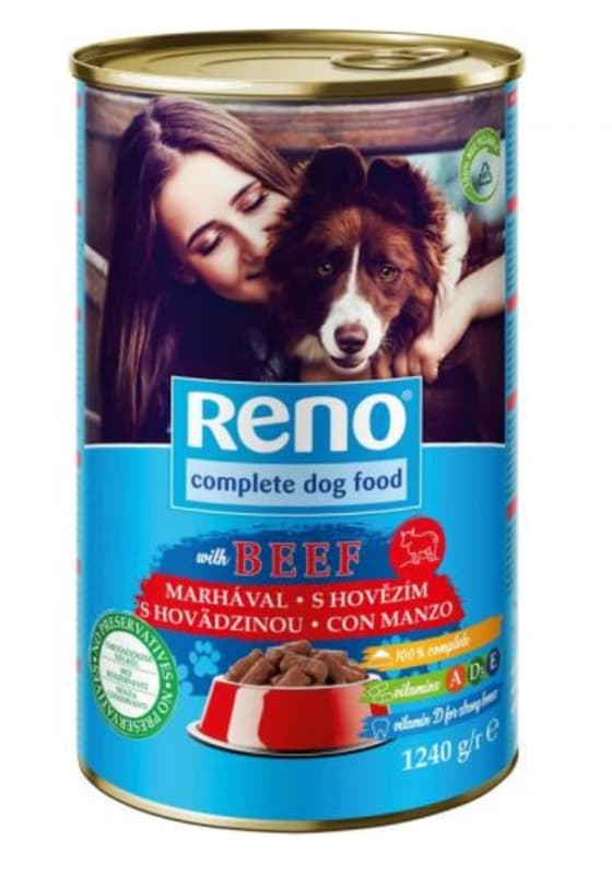 Reno dog can with beef