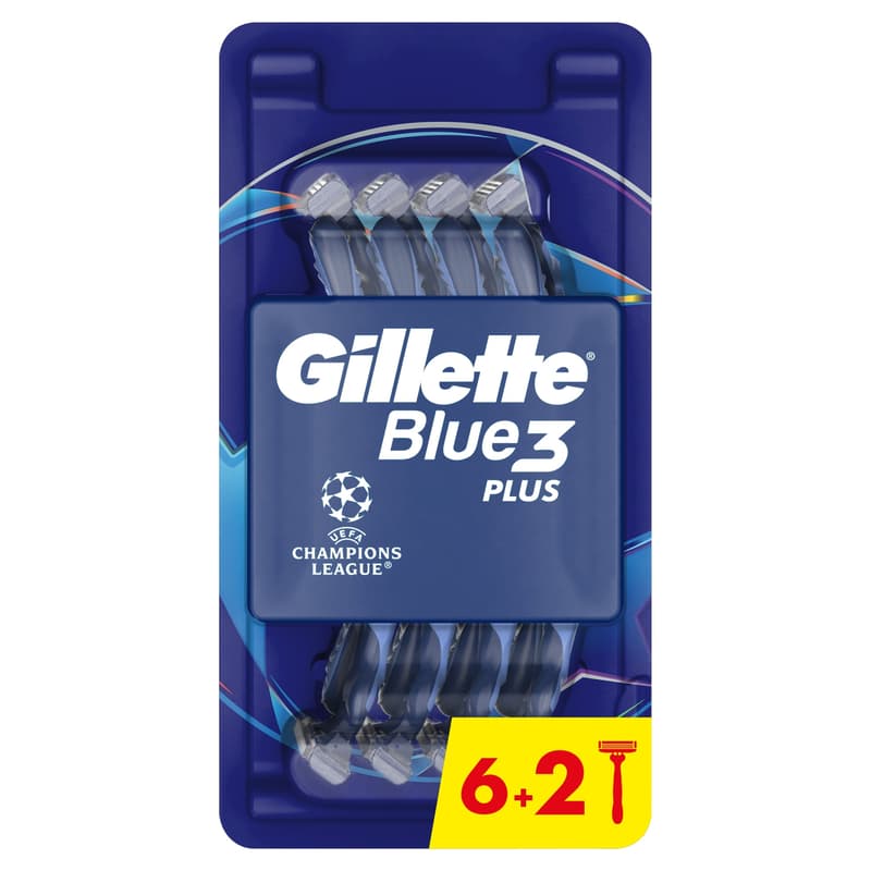 Gillette Blue3 Plus Comfort Eldobható Borotva, 8 db