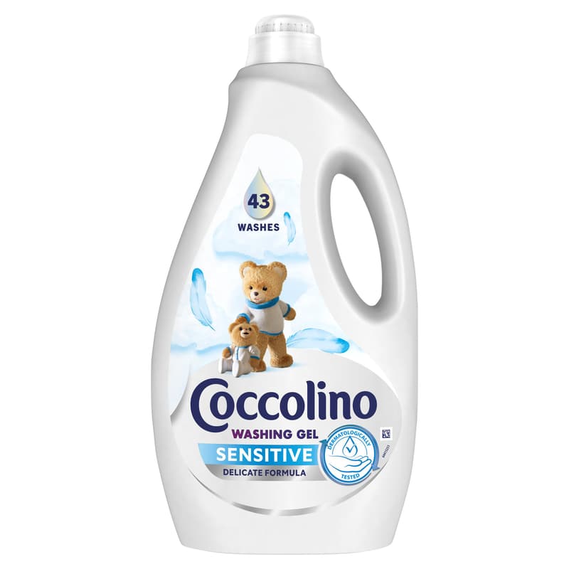Coccolino Sensitive mosószer érzékeny bőrre, 43 mosás, 1. 72 l