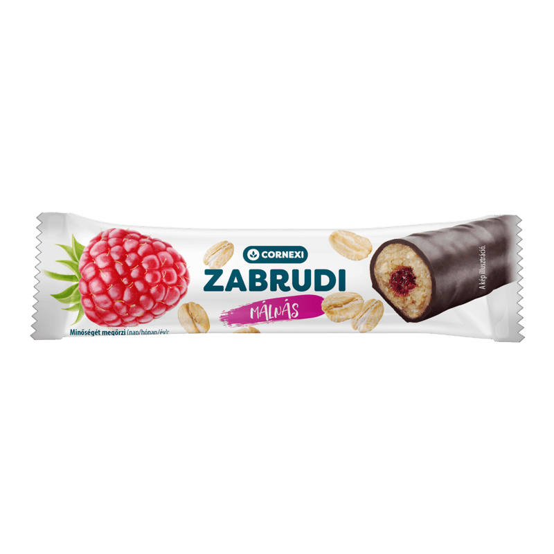 Cornexi zabrudi - málnás töltelékkel töltött zabrúd kakaós bevonattal neta mentes