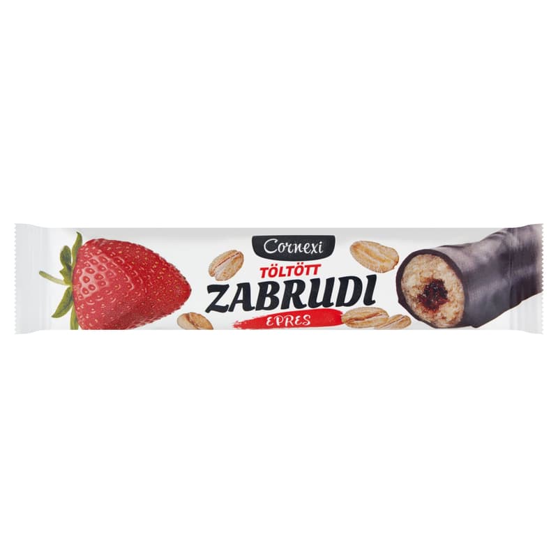 Cornexi zabrudi - epres töltelékkel töltött zabrúd, kakaós bevonattal