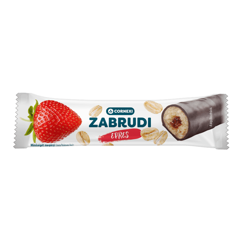 Cornexi zabrudi - strawberry filled zabrudi with cocoa coating