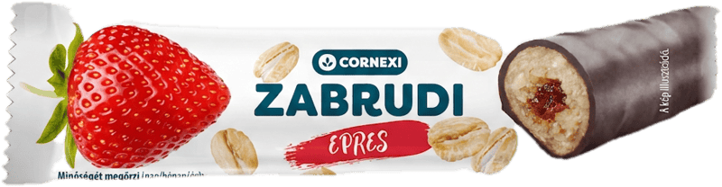 Cornexi zabrudi - strawberry filled zabrudi with cocoa coating