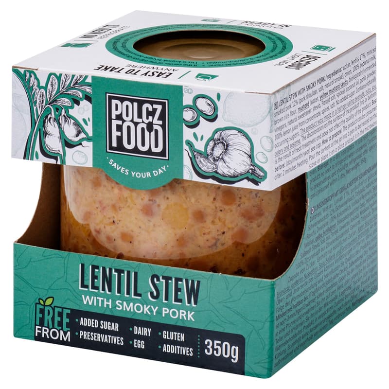 Polcz Lentil Stew with Smoked Tray, gluten free