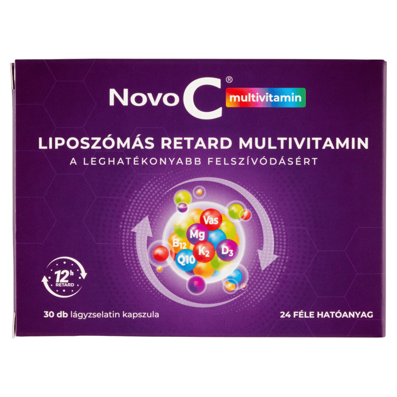 Novo C Multivitamin liposzómás retard multivitamin kapszula 30 db