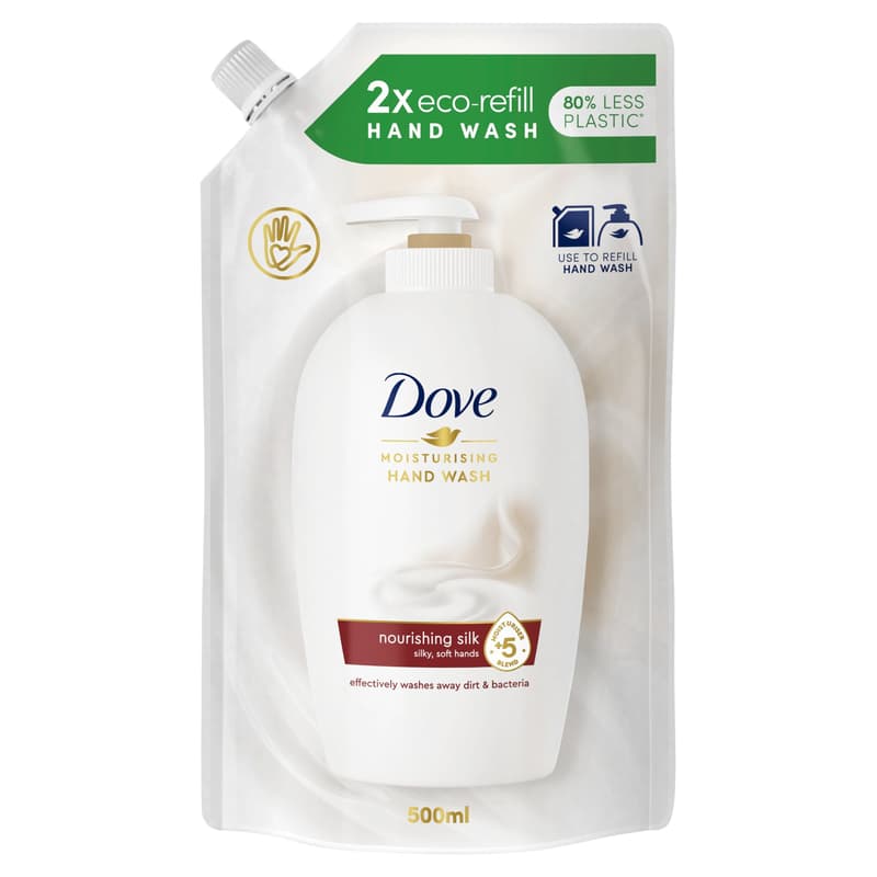 Dove Fine Silk liquid cream soap refill 500 ml