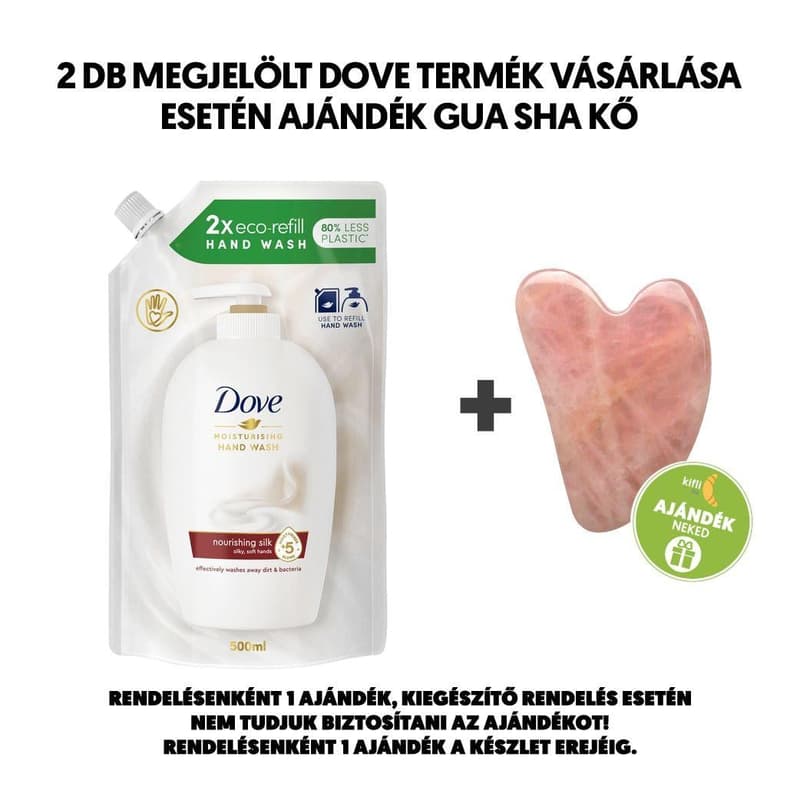 Dove Nourishing Silk folyékony krémszappan utántöltő 500 ml