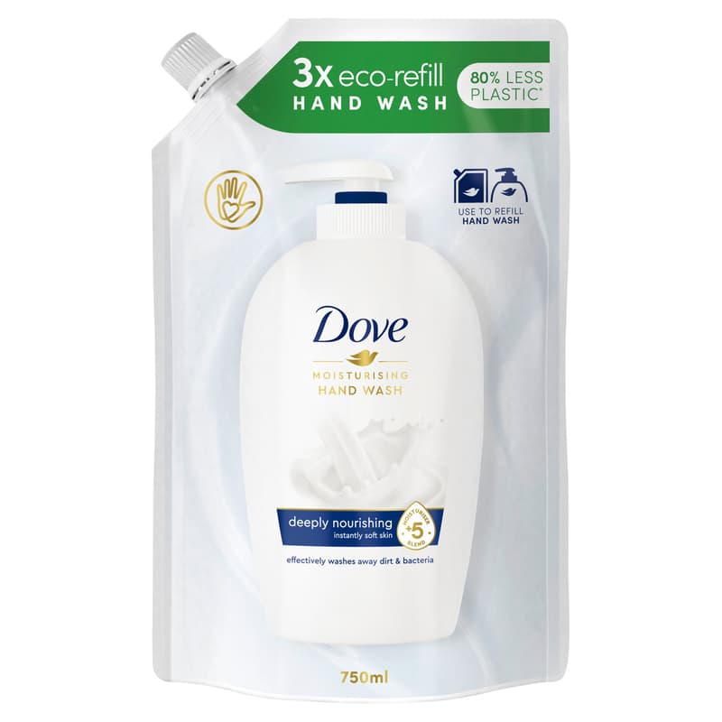 Dove Deeply Nourishing folyékony krémszappan utántöltő, 750 ml