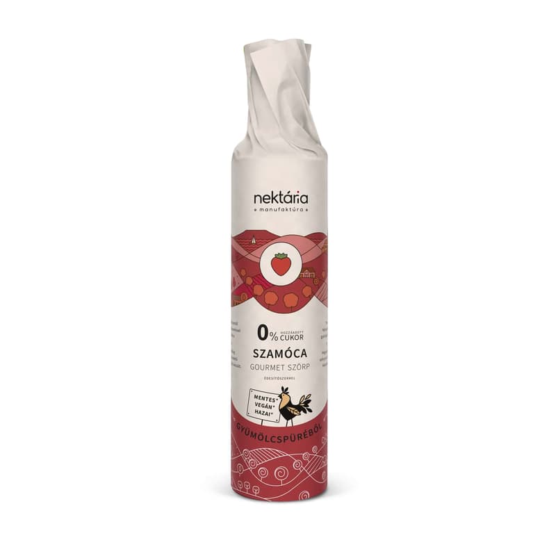 NEKTÁRIA strawberry gourmet syrup 0% added sugar with sweetener