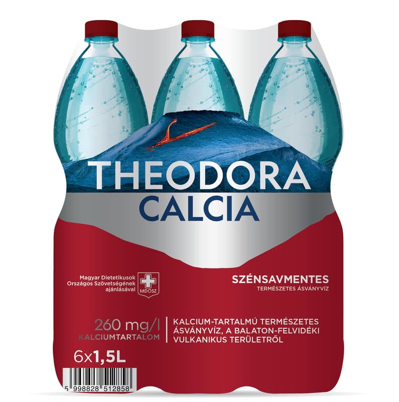 Theodora Kékkúti Calcia szénsavmentes természetes ásványvíz multipack (6x1.5 l)