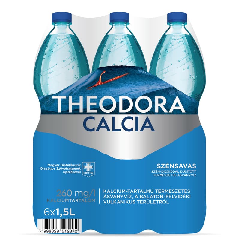 Theodora Calcia Kékkúti szén-dioxiddal dúsított természetes ásványvíz multipack (6x1.5 l)